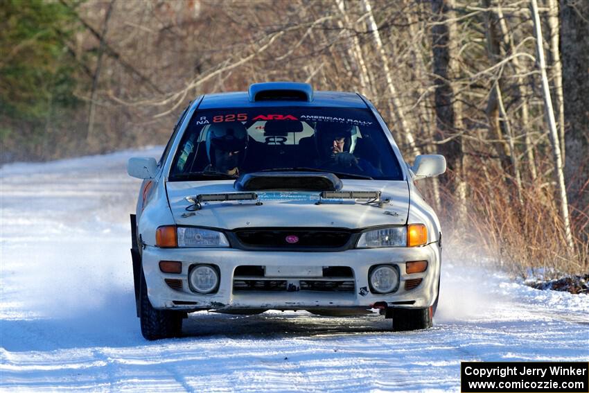 Tyler Matalas / John Farrow Subaru Impreza LX on SS2, Nemadji Trail West.