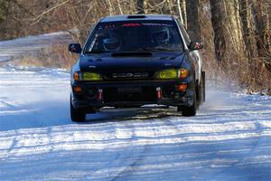 Jack Nelson / Isaac Zink Subaru Impreza on SS2, Nemadji Trail West.