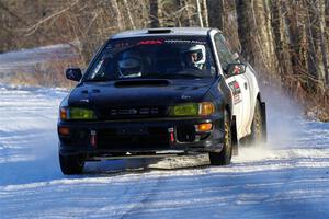 Jack Nelson / Isaac Zink Subaru Impreza on SS2, Nemadji Trail West.