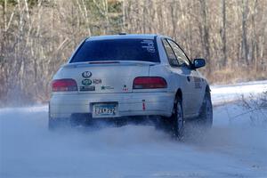 Jack Nelson / Isaac Zink Subaru Impreza on SS2, Nemadji Trail West.