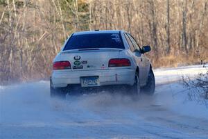 Jack Nelson / Isaac Zink Subaru Impreza on SS2, Nemadji Trail West.