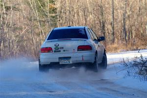 Jack Nelson / Isaac Zink Subaru Impreza on SS2, Nemadji Trail West.