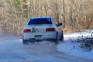 Jack Nelson / Isaac Zink Subaru Impreza on SS2, Nemadji Trail West.