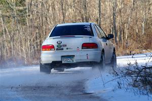 Jack Nelson / Isaac Zink Subaru Impreza on SS2, Nemadji Trail West.