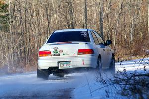 Jack Nelson / Isaac Zink Subaru Impreza on SS2, Nemadji Trail West.