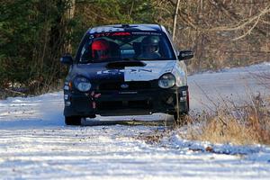 Peter Farrow / Jackson Sedivy Subaru WRX on SS2, Nemadji Trail West.