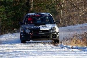 Peter Farrow / Jackson Sedivy Subaru WRX on SS2, Nemadji Trail West.