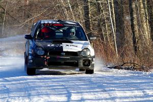 Peter Farrow / Jackson Sedivy Subaru WRX on SS2, Nemadji Trail West.