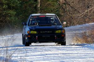 Jack Nelson / Isaac Zink Subaru Impreza on SS2, Nemadji Trail West.