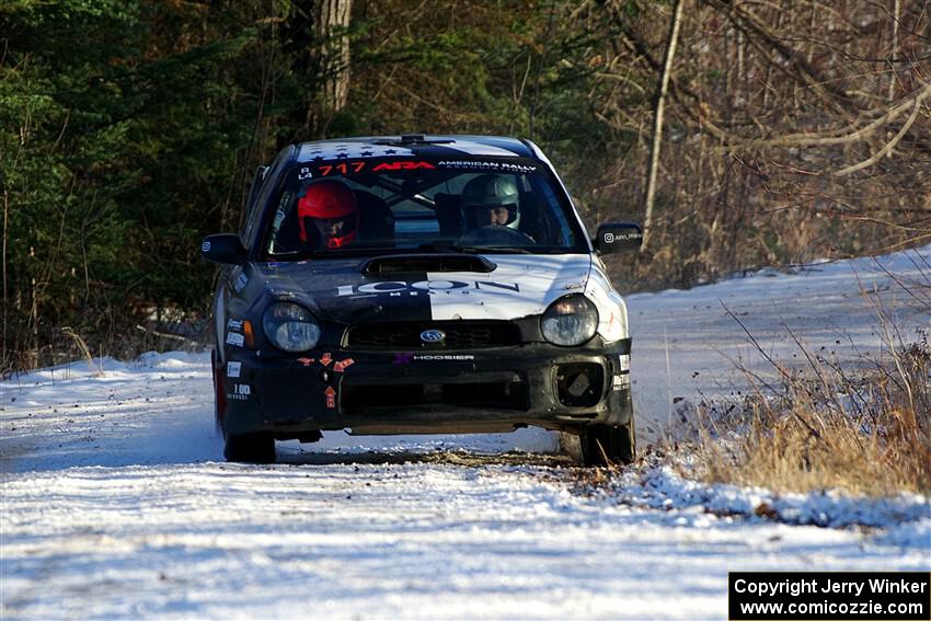 Peter Farrow / Jackson Sedivy Subaru WRX on SS2, Nemadji Trail West.