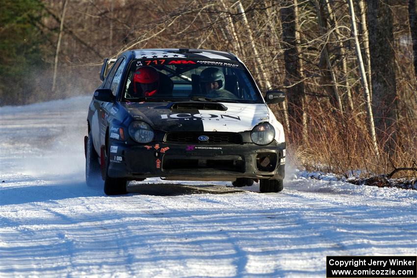 Peter Farrow / Jackson Sedivy Subaru WRX on SS2, Nemadji Trail West.