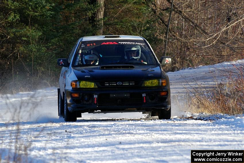 Jack Nelson / Isaac Zink Subaru Impreza on SS2, Nemadji Trail West.