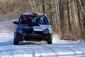 Peter Farrow / Jackson Sedivy Subaru WRX on SS2, Nemadji Trail West.