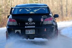 Peter Farrow / Jackson Sedivy Subaru WRX on SS2, Nemadji Trail West.