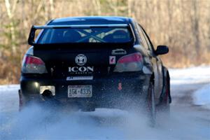 Peter Farrow / Jackson Sedivy Subaru WRX on SS2, Nemadji Trail West.