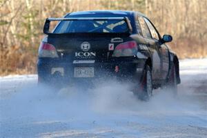 Peter Farrow / Jackson Sedivy Subaru WRX on SS2, Nemadji Trail West.