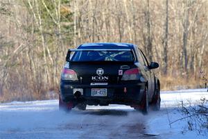 Peter Farrow / Jackson Sedivy Subaru WRX on SS2, Nemadji Trail West.