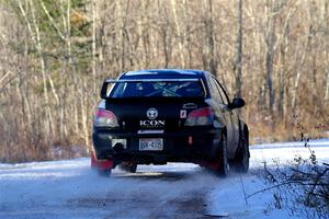 Peter Farrow / Jackson Sedivy Subaru WRX on SS2, Nemadji Trail West.