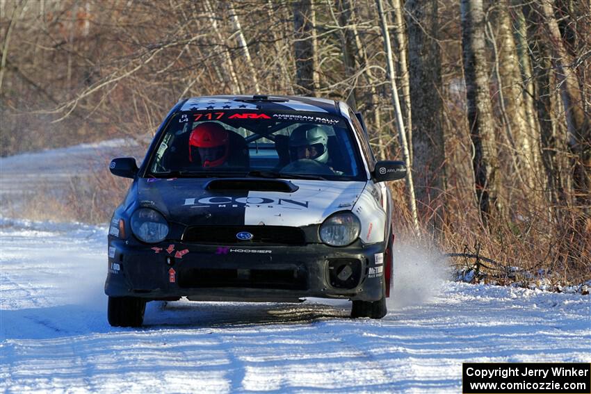 Peter Farrow / Jackson Sedivy Subaru WRX on SS2, Nemadji Trail West.