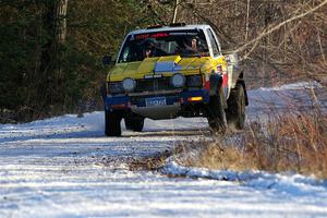 Scott Parrott / Shawn Silewski Chevy S-10 on SS2, Nemadji Trail West.