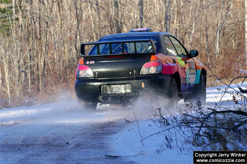 Colin Gleason / Tom Addison Subaru Impreza 2.5RS on SS2, Nemadji Trail West.