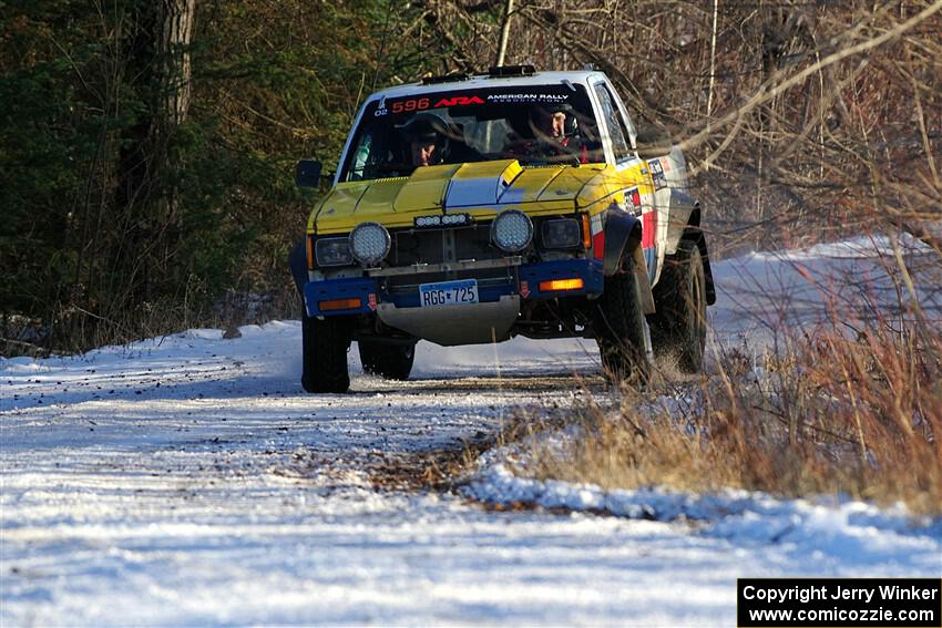 Scott Parrott / Shawn Silewski Chevy S-10 on SS2, Nemadji Trail West.