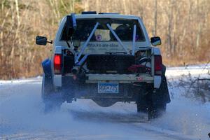 Scott Parrott / Shawn Silewski Chevy S-10 on SS2, Nemadji Trail West.