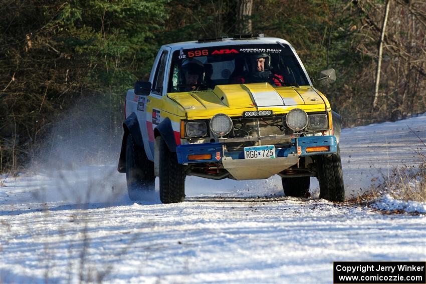 Scott Parrott / Shawn Silewski Chevy S-10 on SS2, Nemadji Trail West.