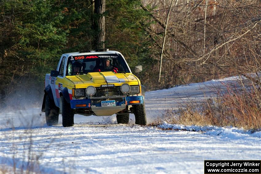 Scott Parrott / Shawn Silewski Chevy S-10 on SS2, Nemadji Trail West.