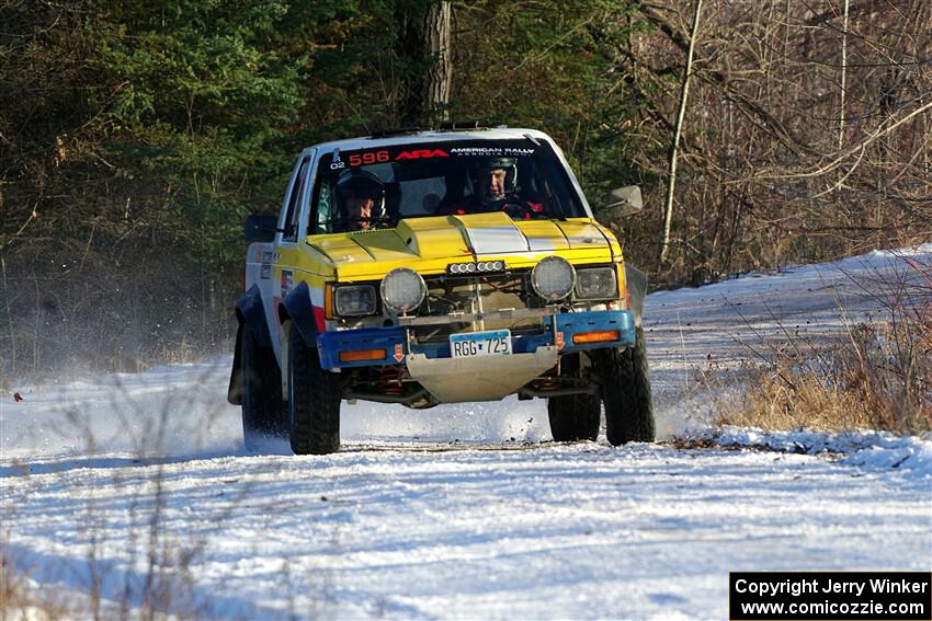 Scott Parrott / Shawn Silewski Chevy S-10 on SS2, Nemadji Trail West.