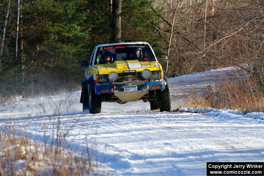 Scott Parrott / Shawn Silewski Chevy S-10 on SS2, Nemadji Trail West.