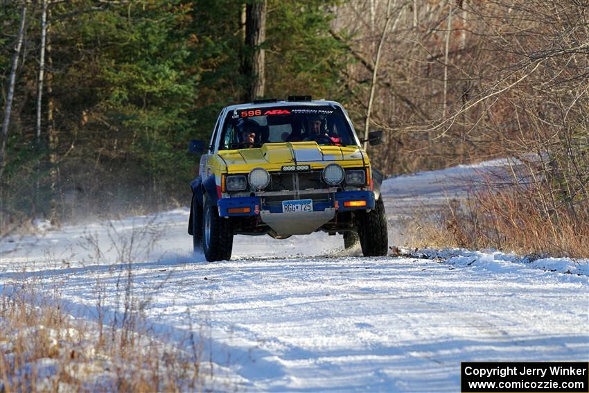 Scott Parrott / Shawn Silewski Chevy S-10 on SS2, Nemadji Trail West.