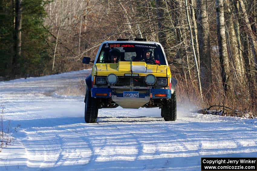 Scott Parrott / Shawn Silewski Chevy S-10 on SS2, Nemadji Trail West.