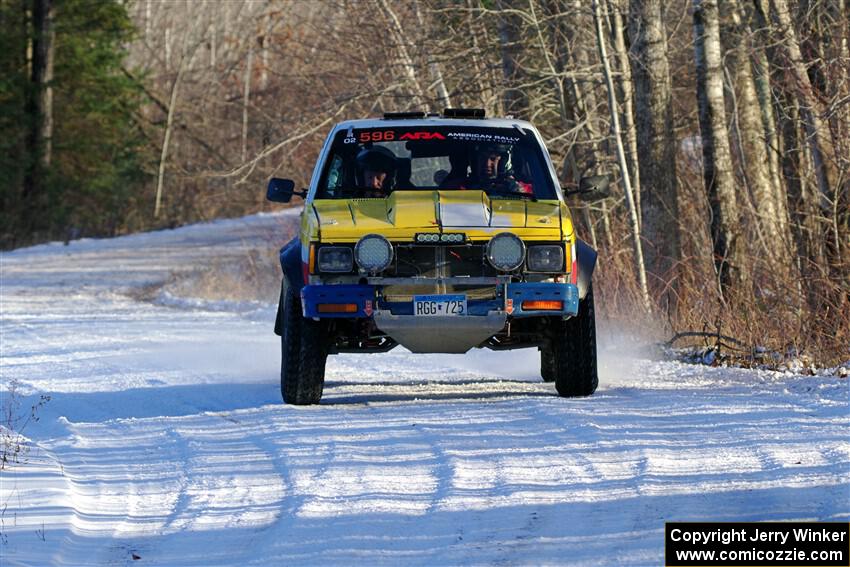 Scott Parrott / Shawn Silewski Chevy S-10 on SS2, Nemadji Trail West.