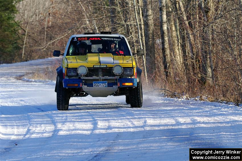 Scott Parrott / Shawn Silewski Chevy S-10 on SS2, Nemadji Trail West.