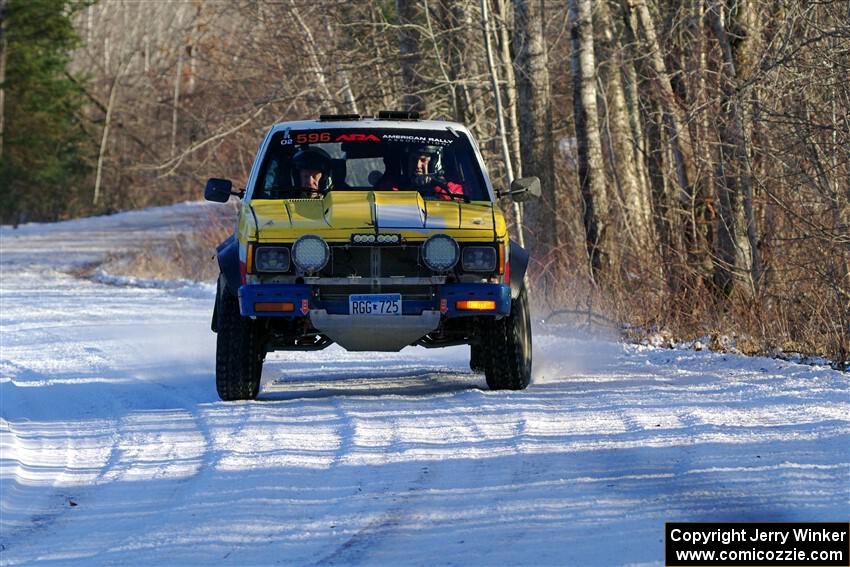 Scott Parrott / Shawn Silewski Chevy S-10 on SS2, Nemadji Trail West.