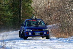 Mark Lietha / Brayden Samis Subaru Impreza 2.5RS on SS2, Nemadji Trail West.