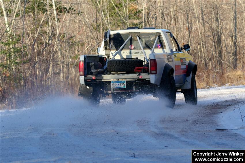 Scott Parrott / Shawn Silewski Chevy S-10 on SS2, Nemadji Trail West.