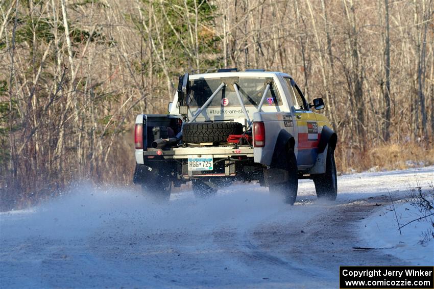 Scott Parrott / Shawn Silewski Chevy S-10 on SS2, Nemadji Trail West.