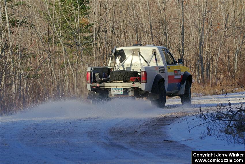 Scott Parrott / Shawn Silewski Chevy S-10 on SS2, Nemadji Trail West.