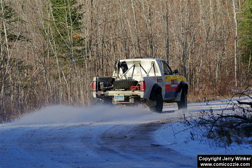 Scott Parrott / Shawn Silewski Chevy S-10 on SS2, Nemadji Trail West.