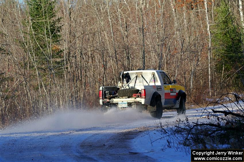 Scott Parrott / Shawn Silewski Chevy S-10 on SS2, Nemadji Trail West.