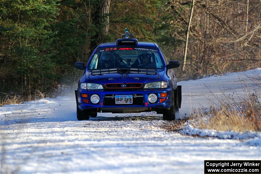 Mark Lietha / Brayden Samis Subaru Impreza 2.5RS on SS2, Nemadji Trail West.