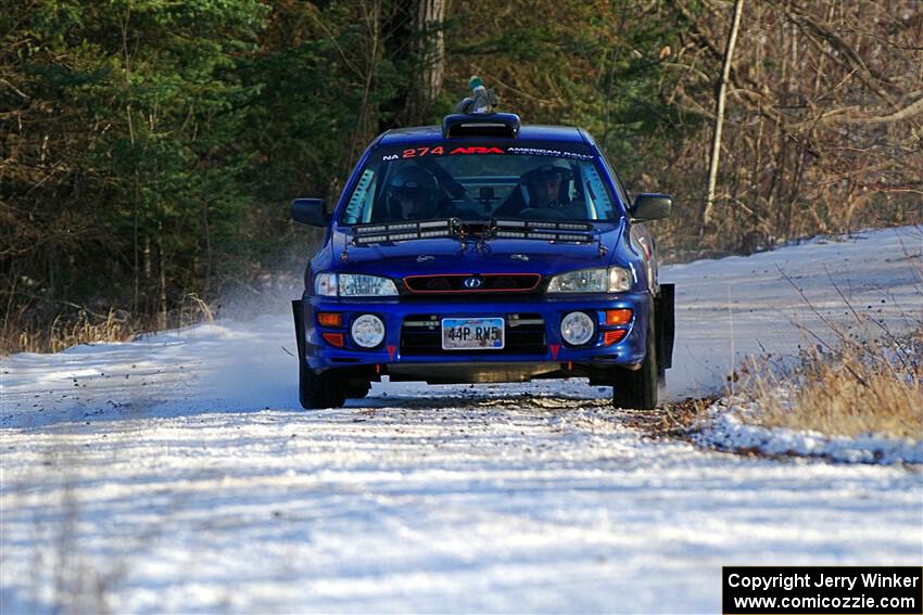 Mark Lietha / Brayden Samis Subaru Impreza 2.5RS on SS2, Nemadji Trail West.