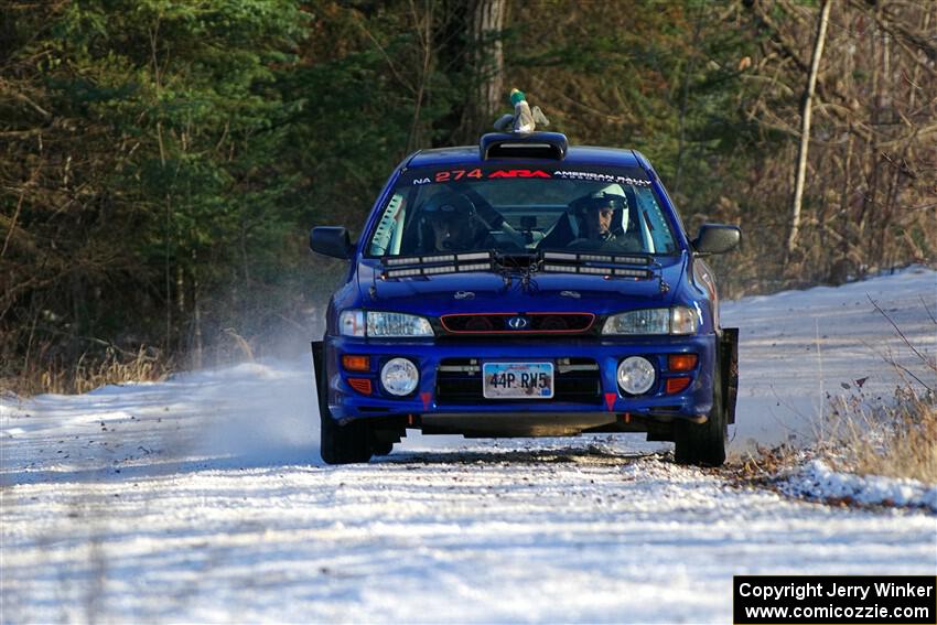 Mark Lietha / Brayden Samis Subaru Impreza 2.5RS on SS2, Nemadji Trail West.