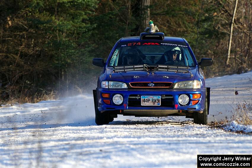 Mark Lietha / Brayden Samis Subaru Impreza 2.5RS on SS2, Nemadji Trail West.