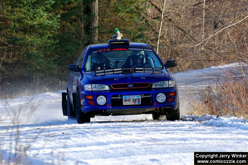 Mark Lietha / Brayden Samis Subaru Impreza 2.5RS on SS2, Nemadji Trail West.