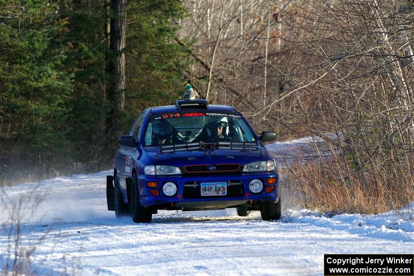 Mark Lietha / Brayden Samis Subaru Impreza 2.5RS on SS2, Nemadji Trail West.