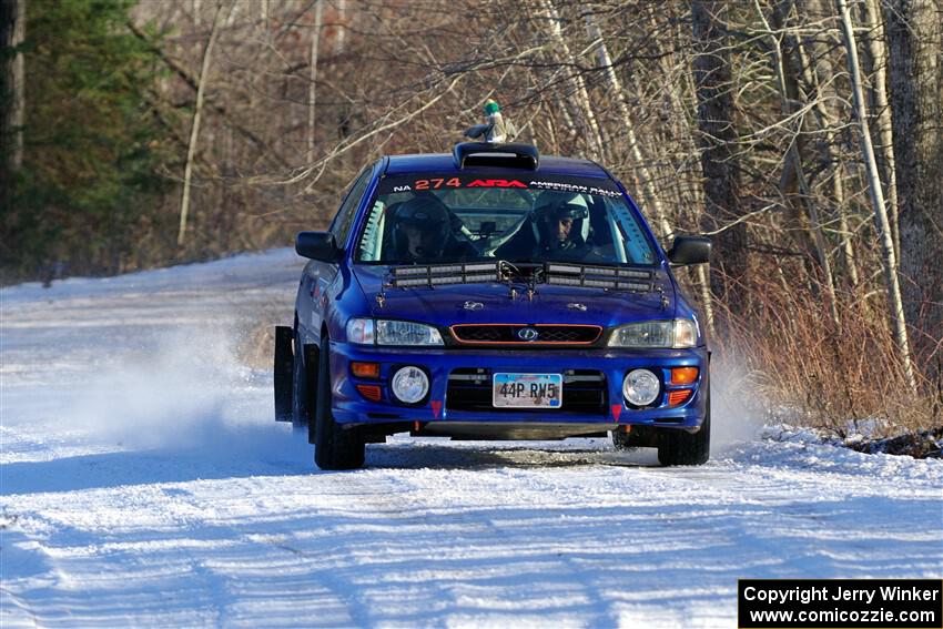 Mark Lietha / Brayden Samis Subaru Impreza 2.5RS on SS2, Nemadji Trail West.