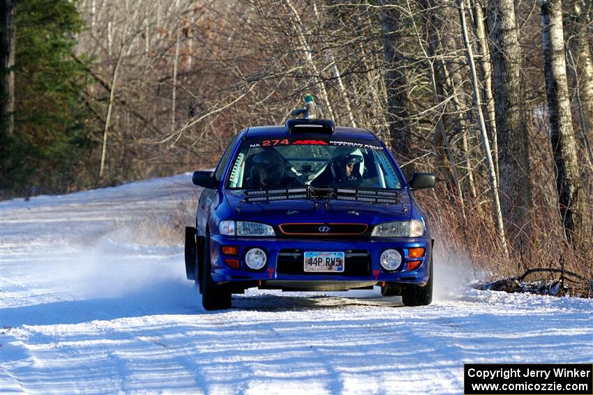 Mark Lietha / Brayden Samis Subaru Impreza 2.5RS on SS2, Nemadji Trail West.